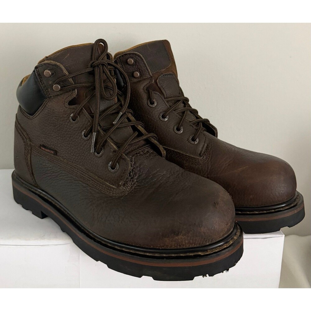 C.E. Schmidt Boots Men 10.5M Workwear 6” Reinforced Lace CES001TS Brown Leather